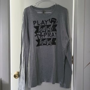 Men's XL Long-sleeved FOOTBALL Tee. Used